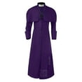 thumbnail image 4 of FEIFLY Priest Men Gothic Robe Halloween Father Outfits Party Halloween Solid Color Festival Clothing, 4 of 4