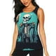 thumbnail image 1 of Balery Vintage Skull Beer Camiseta sin mangas estampada ligera para mujer, tops de entrenamiento sin mangas, camisetas de yoga transpirables de secado rápido.-X-Large, 1 of 7