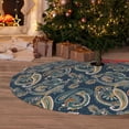thumbnail image 6 of Sikiie Indian Paisley 2 30-48 inches {designName} Print Christmas Tree Skirt Snowman Xmas Tree Skirt with Edge Christmas Decorations for Holiday Party48", 6 of 7