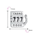 thumbnail image 3 of Bling Jewelry Womens Las Vegas Lucky 777 Casino Slot Machine Charm Bead Sterling Silver for Bracelet, 3 of 4