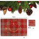thumbnail image 2 of ZHAOCHENG 12 manteles individuales navideños, manteles individuales navideños, manteles individuales decorativos, manteles individuales para mesa de comedor, manteles individuales navideños rojos, man, 2 of 5