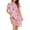 Pink, variant on FOREEMME Womens Nightgowns Cotton Sleep Shirts Cartoon Printed Sleepwear Short Sleeves Night Gown Dress Casual Pajamas XL Cloud Moon