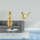 thumbnail image 2 of Figura de guepardo,Figura de guepardo dorado,adorno de escritorio moderno,Figura de pájaros,Figura de pájaro dorado,decoración del hogar,estatua de animal,Estatuas decorativas de pájaros, 2 of 8