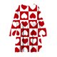 thumbnail image 4 of Vestido de manga larga con cuello redondo para niñas, vestido elástico de manga larga, corte A, estilo patinador con volantes, vestido de recital escolar, vestido de manga larga con cuello redondo par, 4 of 6