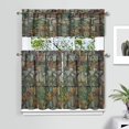 thumbnail image 2 of Mushroom (10) Kitchen Curtain Valance 3 Piece Home Curtains and Valance Set Curtain Sink Window Decor Window Treatment Tier 27.5x36 Length, 2 of 6