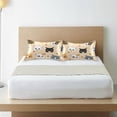 thumbnail image 6 of Cute Smiling Cat Satin Pillowcase for Hair and Skin Silk Pillowcase, Queen Size(20x30 inches) - Slip Cooling Satin Pillow Covers with Envelope Closure（415） Home Decor Gifts, 6 of 7