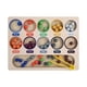thumbnail image 1 of Rainbow Clip Bead Puzzle Juego de mesa de clavijas de madera Juguetes de educación temprana Matching Montessori Toy Juego de de tablero de, 1 of 9