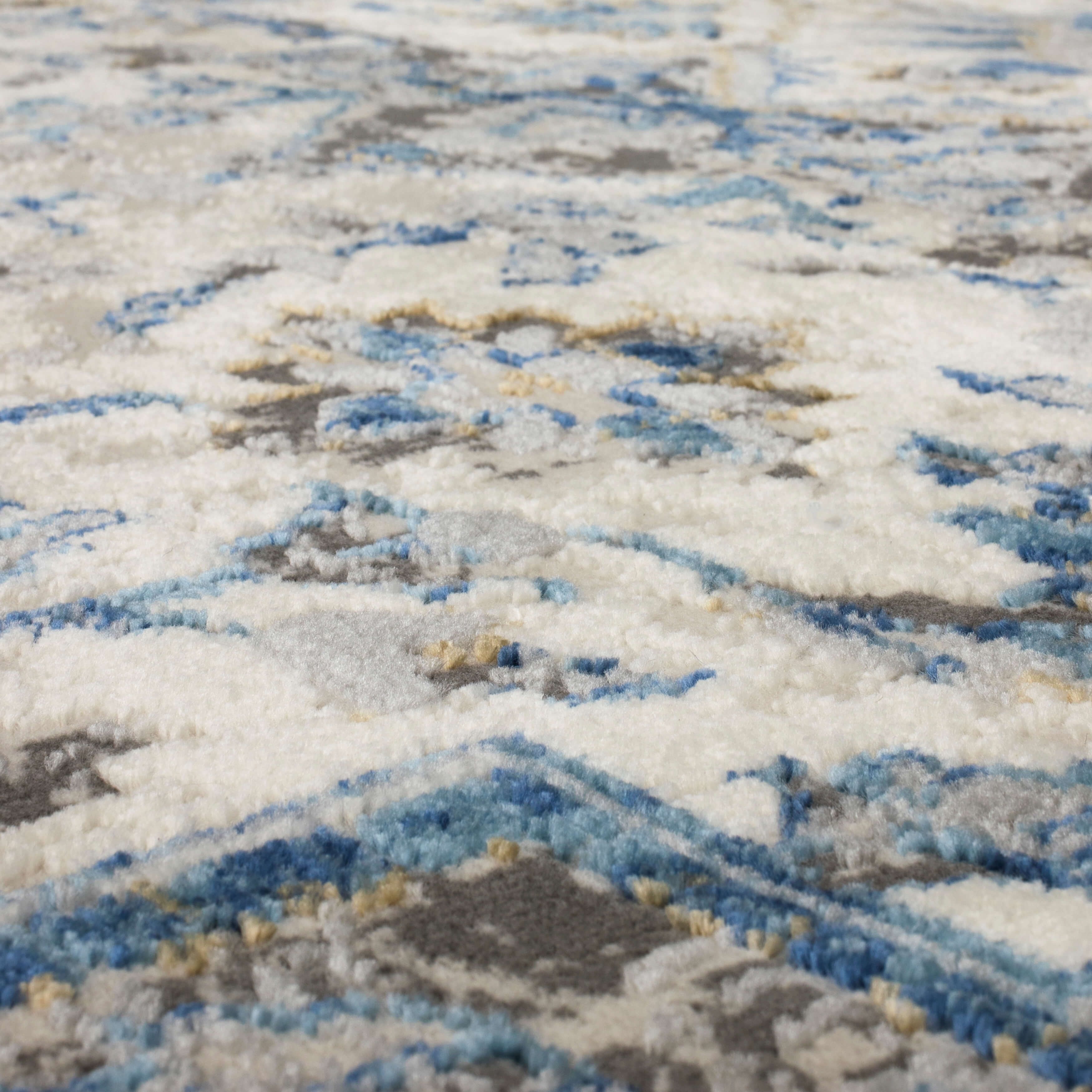 Mohawk Home Lambert Washable Low Pile Stain and Fade Resistant Indoor Area Rug, Blue, 2'11" X 5'