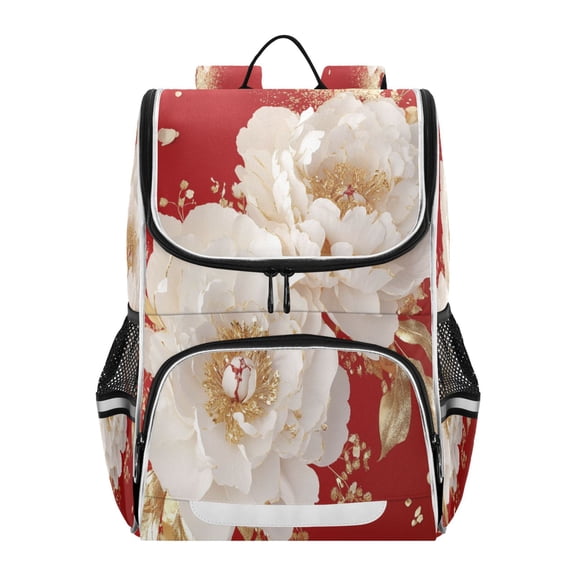 YAZAOO School Backpack Travel Bag Bookbags Bookbags Golden Elegance Pattern