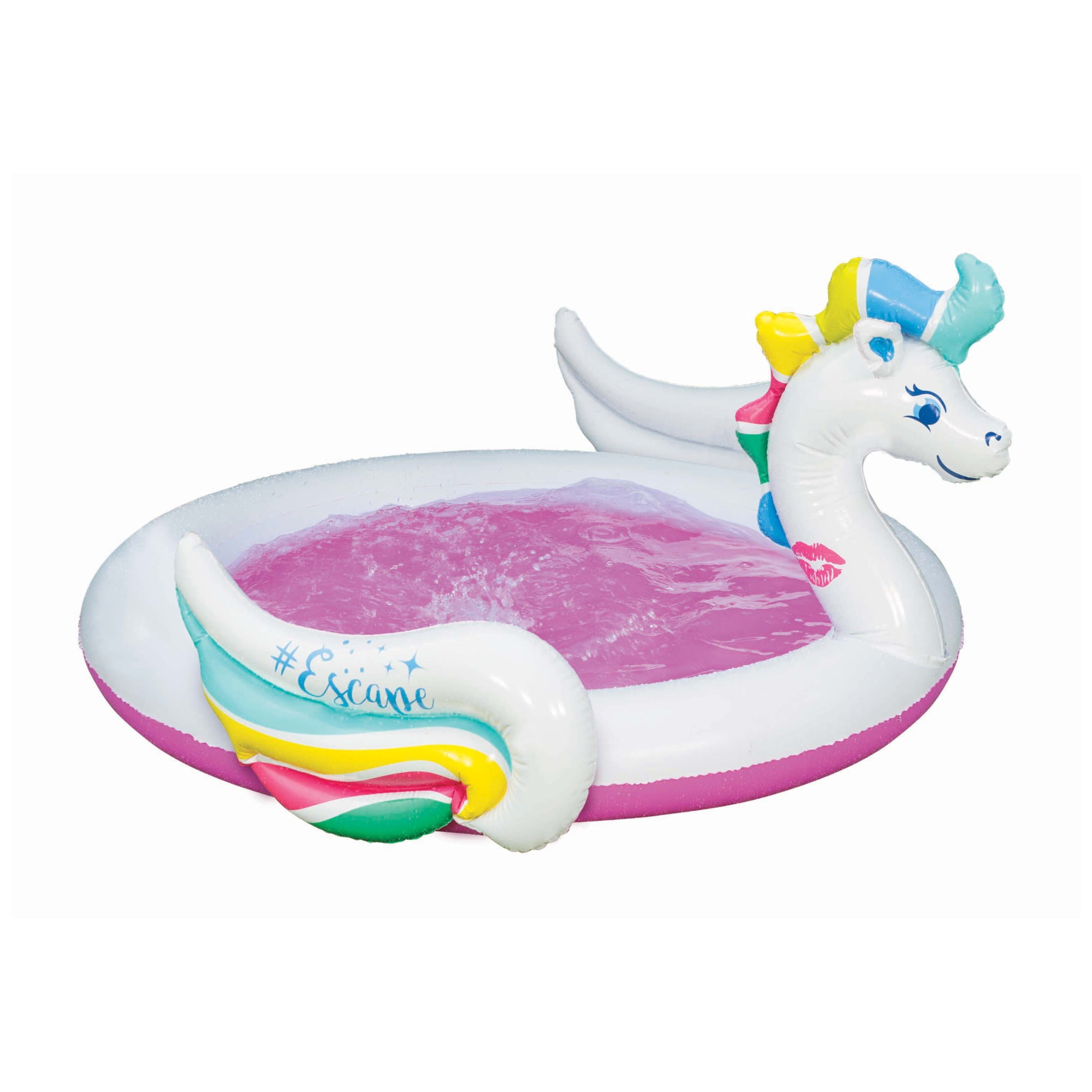 Banzai Kids Summer Garden Toy Inflatable Pegasus Unicorn Splash Paddling Pool 