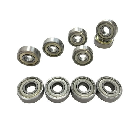 Steel Ball Bearing Roller - FLPX 100 608zz Deep Groove Ball Bearing Carbon Steel For Skateboard Roller Blade US