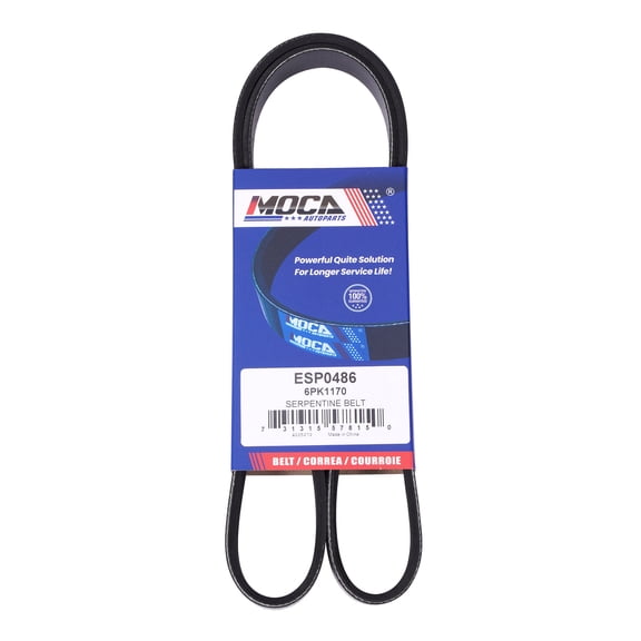 MOCA AUTOPARTS 6PK1170 Serpentine Belt Fit for 2014-2020 Acura Rlx 3.5L & 2016-2018 Acura Rdx 3.5L & 2013-2017 Honda Accord 3.5L