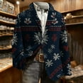 thumbnail image 6 of Mifsaly Plus Size Mens Christmas Blazer Jacket Corduroy Sport Coats 2025 Button Down Lapel Suit Jackets Xmas Santa Trees Snowflake Winter Coat Dinner Festival Party Outerwear with Pockets, 6 of 8