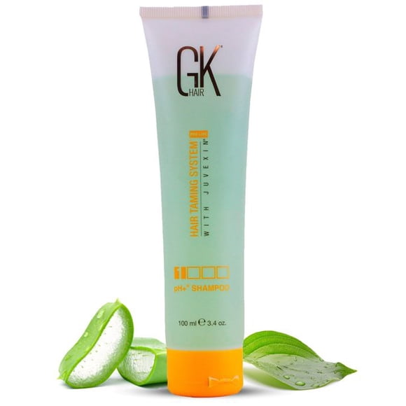 GK HAIR Global Keratin pH+ Pre-Treatment Clarifying Shampoo (3.4 Fl Oz/100ml) para preparar la limpieza profunda del cabello, elimina las impurezas, con aloe vera GK HAIR Hair Care