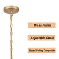 thumbnail image 3 of Claxy Gold Moravian Star Pendant Light with Clear Glass Shade, 3 of 7
