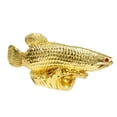 thumbnail image 2 of Swadeshi Desire Feng Shui Golden Arowana Fish for Positive Energy Vibrations/Wealth Home Decor & Gifting. (Fish, Standard), 2 of 4