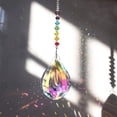thumbnail image 2 of QPENWEI Atrapasol con prismas de bola de cristal, adorno colgante con cristales de chakras, colgantes de cristal coloridos para el hogar, la oficina, la decoración del jardín, el colgante del coche, e, 2 of 5