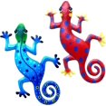 thumbnail image 1 of Gecko De Metal,Decoración De Pared De Gecko De Metal Lagarto De Metal Decoración De Valla para El Hogar Obra De Arte Arte De Pared De Gecko Adornos De Jardín De Gecko Decorativo De Pared Al, 1 of 5