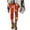 A1-Orange, variant on Christmas Leggings for Women Thermal Warm High Waisted Tummy Control Legging Workout Gym Yoga Pants Christmas Tights