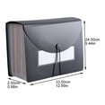 thumbnail image 2 of BRIGHTFUFU 1Pcs Portable Accordion Folder In Black For Travel And Home Use, 2 of 8