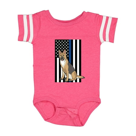 

Inktastic Law Enforcement Flag Dog K-9 Boys or Girls Baby Bodysuit