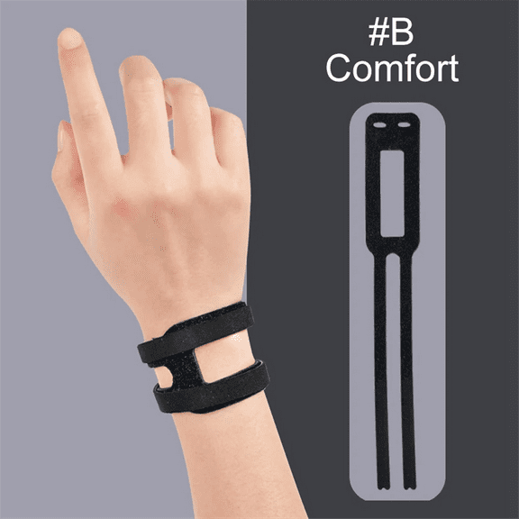 Adjustable Support Wrist Band Brace for Tear,Triangular Fibrocartilage Injuries,Wrist Pain,Weight Bearing Strain,Black