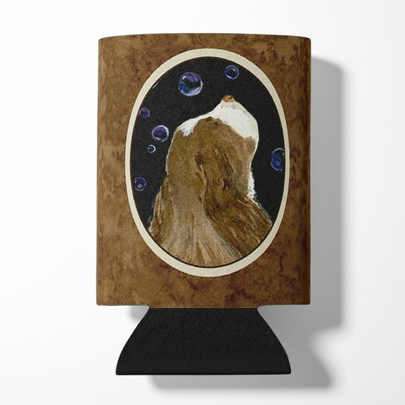 Caroline's Treasures SS8941CC Springer Spaniel Can or Bottle Hugger, Can Hugger, multicolor