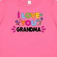 thumbnail image 4 of Inktastic I Love You Grandma with Flowers Girls Baby T-Shirt, 4 of 5