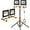 2 head black, variant on Upgraded LED Work Lights with Stand, 21000 Lumen, 3-Head Adjustable Work Light, Waterproof Foldable Tripod, Extended Cord for Outdoor & Indoor Job Sites, Workshops, Construction, Garage Lighting