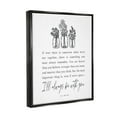 thumbnail image 3 of Stupell Industries Always With You Emotional Quote Floral Jar Bouquets Graphic Art Jet Black Floating Framed Canvas Print Wall Art, Design by Lettered and Lined, 3 of 5