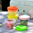 thumbnail image 4 of 18 Pack Small Food Containers with Lids, 8 Ounce Food Storage Containers, Condiment and Sauce Containers, 9 Assorted Colors, with Lids Labels (Rainbow), 4 of 4