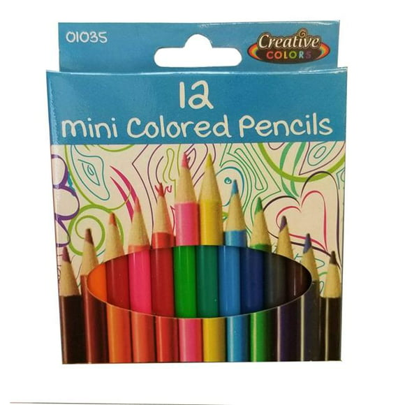 DDI Creative Colors Crayons de Couleur - 12 Compter Assortis Couleurs Mini Taille Cas de 48