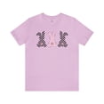 thumbnail image 2 of Checkered Bunny Easter Short Sleeve T-shirts, Easter Bunny Women T-shirts, 2 of 4
