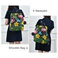 thumbnail image 4 of FORMRS Women's Travel Backpack Purse Anti-Theft Hidden Pockets Casual Shoulder Bag, Flamingo Floral Pattern, 4 of 7