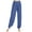 Blue, variant on Sleep Pants for Women Loose Elastic Waist Sleepwear Jogger Track Pants Comfy Solid Color Pajama Bottoms