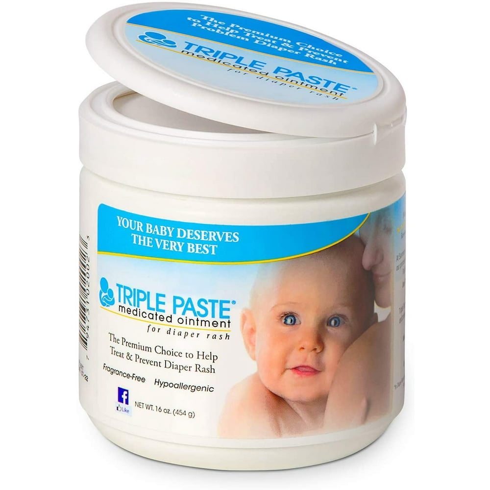 Triple Paste Medicated Baby Ointment For Diaper Rash Fragrance Free