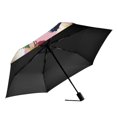 thumbnail image 2 of FORMRS Travel Umbrella Folding Auto Open Close Windproof Rain UV Protection, Pink Raspberries, 2 of 8