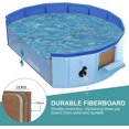 thumbnail image 3 of IGUOHAO Foldable Dog Pool, 39.5"x 12" Dog Pools for Large Dogs Portable PVC Pet Swimming Pool, Slip-Resistant Material Kiddie Pool for Dogs Cats and Kids, Collapsible Pet Bathing Tub, 3 of 7