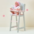 thumbnail image 6 of Angelica   s Precious Polka Dots Baby Doll Highchair for 16  -18   Dolls, Gray/Pink, 6 of 12
