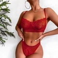 thumbnail image 4 of Conjunto De Lencería De Encaje, Conjunto De Bragas De Sujetador Elegante De Poliéster De Moda De Malla Suave Amigable Con La Piel Para La Noche De Bodas Para Mujeres ANGGREK  Otros, 4 of 6