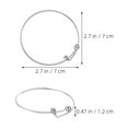 thumbnail image 3 of K-KED 15 PCS Ring Adjustable Bangle Bracelet Hand Chain Delicate Jewelry Miss, 3 of 9