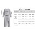 thumbnail image 6 of Txenfivo Girls Clothes 2 Pieces Outfits, Crew Neck Pullover Sweatshirt and Wide Leg Straight Pants, 5-14, 6 of 6