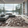 thumbnail image 2 of ODIKA 8'x10' Washable Area Rug Cow Patches Fake That Feel Placemats Mini Table Print Spotted Playful Expressive for Dining Room, Large Office, Lounge, Non-Slip Chair-Friendly Mat, 2 of 7