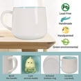 thumbnail image 4 of Taza de café 3D con diseño de gato en el interior, las mejores tazas de cacao para parejas (gato blanco), 4 of 5