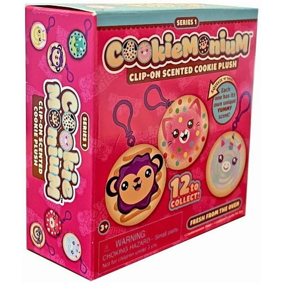 Cookiemonium Series 1 Clip-On Scented Cookie Plush Mystery Pack