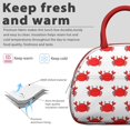 thumbnail image 3 of Insulated Lunch Bag Women, Reusable Cute Cartoon Baby Crab Crabby Life Tote Lunch Box, Leakproof Cooler Lunch Bags for Work Office Travel Picnic, 3 of 4