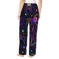 thumbnail image 3 of Sigee Multi-colored Spiders Print Women's Soft Pajama Pants - Breathable and Comfortable Lounge Sleep Bottoms with Elastic Waistband and Pockets-Medium, 3 of 9