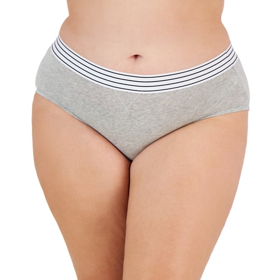 Jenni Plus Size Lace-Trim Hipster Underwear