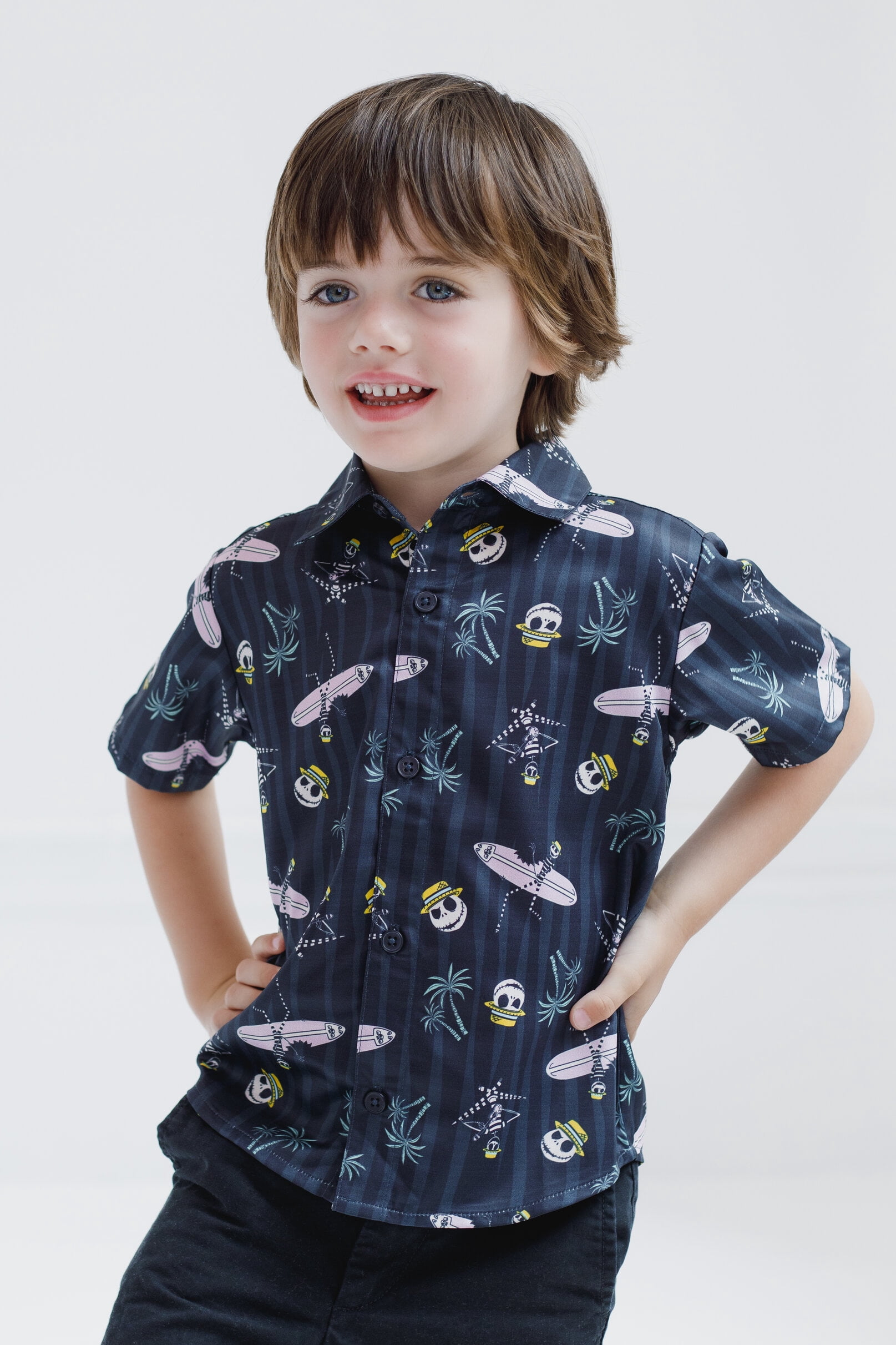 jack skellington dress shirt Nightmare Before Christmas Jack Skellington Boogie Mens M Button Down Shirt