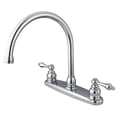 thumbnail image 1 of Kingston Brass KB721ALLS Double Handle Goose Neck Kitchen Faucet, 1 of 2